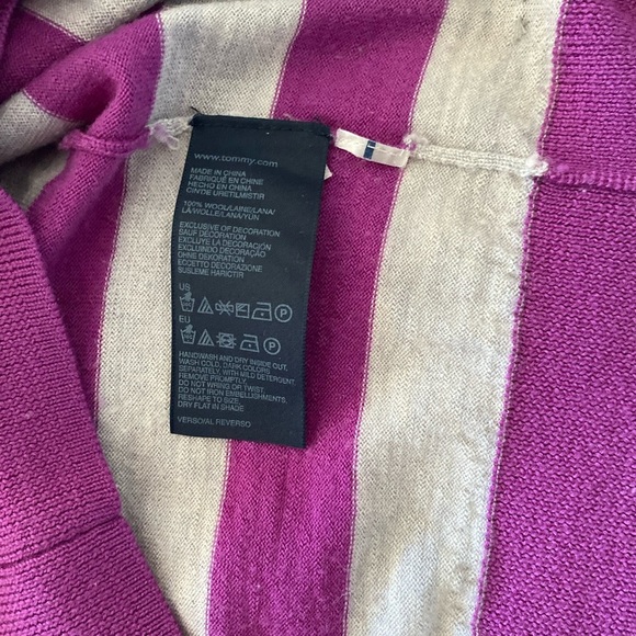 Tommy Hilfiger Women’s Merino Wool Sweater Sz XL 3/4 Sleeves EUC - Picture 3 of 6